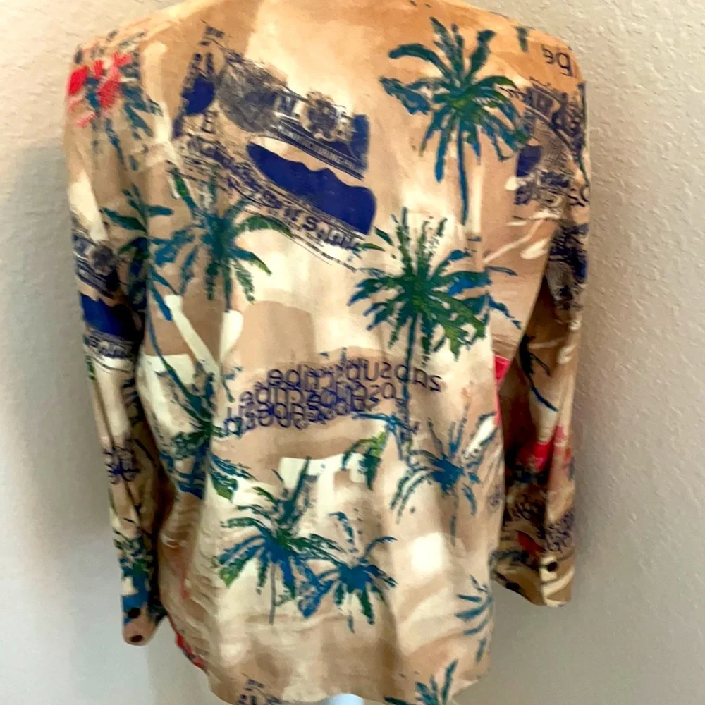 Caribbean Joe women’s long sleeve top size petite large - Picture 4 of 7